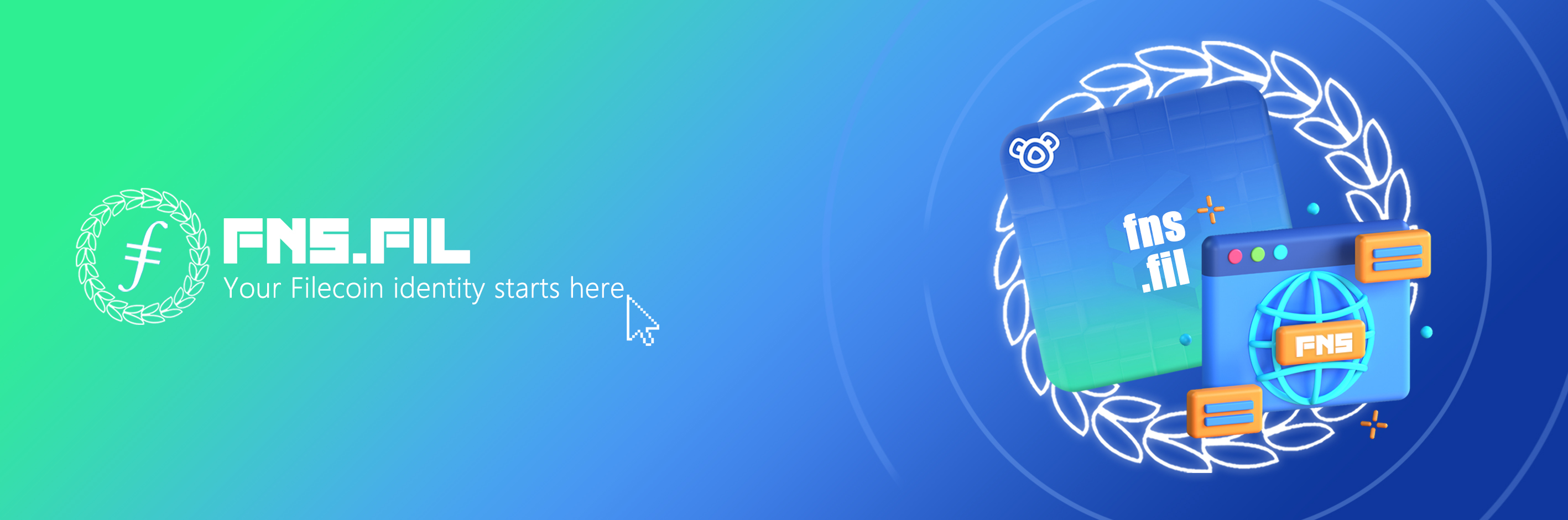 Filecoin Domain Name Service (FNS) banner